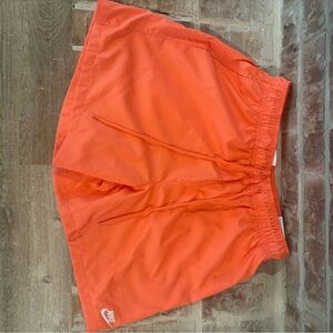 Nike Coral-Orange Running Shorts
